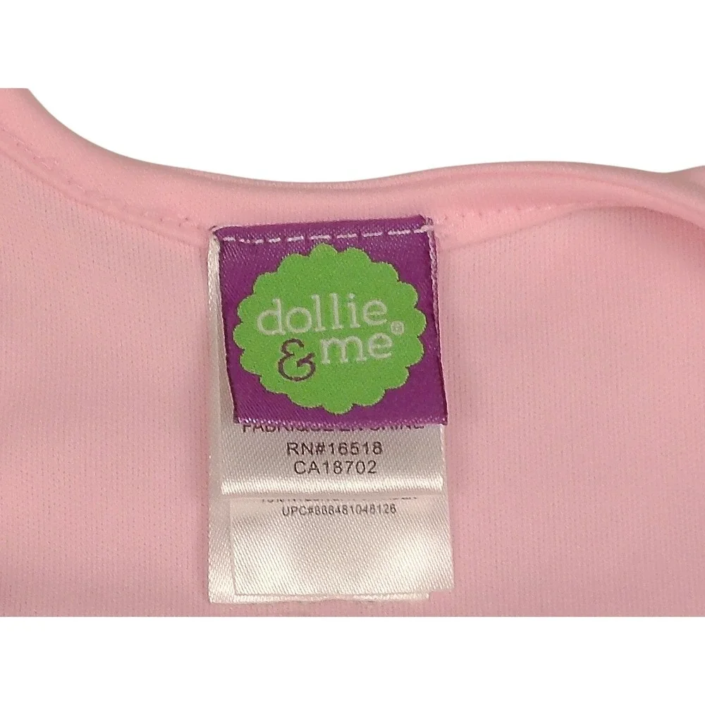Dollie & Me Pink Lace Ballet Leotard Tutu Dress Toddler Girl Size S